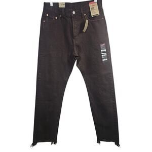 Levi's Women's 501 Original Brown Jeans with Raw Hem NWT 29 x 30